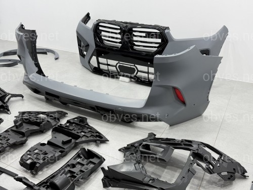Рестайлинг комплект обвеса X5M F95 2023+ для BMW X5 G05 2018-2022 С ФАРАМИ SHADOW LINE