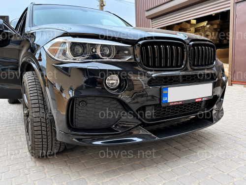 Юбка переднего бампера M-Perfomance для BMW X5 F15 2013-2018 ЧЕРНЫЙ ГЛЯНЕЦ Юбка переднего бампера M-Perfomance для BMW X5 F15 2013-2018 ЧЕРНЫЙ ГЛЯНЕЦ