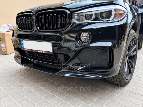Юбка переднего бампера M-Perfomance для BMW X5 F15 2013-2018 ЧЕРНЫЙ ГЛЯНЕЦ Юбка переднего бампера M-Perfomance для BMW X5 F15 2013-2018 ЧЕРНЫЙ ГЛЯНЕЦ