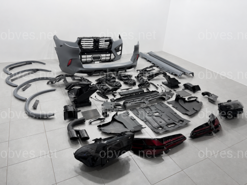 Рестайлинг комплект обвеса X5M F95 2023+ для BMW X5 G05 2018-2022 С ФАРАМИ SHADOW LINE