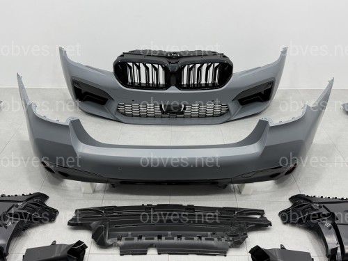 Комплект обвеса рестайлинг в стиле M5 LCI 2020+ для BMW 5 series G30 2016-2020 с фарами BMW Laser
