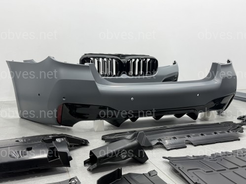Комплект обвеса рестайлинг в стиле M5 LCI 2020+ для BMW 5 series G30 2016-2020 с фарами BMW Laser