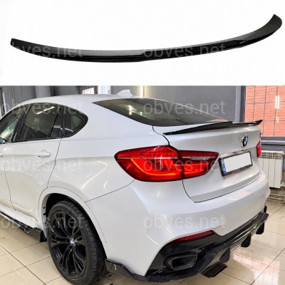 Спойлер лип Paradigma для BMW X6 F16 2014-2018 ABS пластик, черный глянец Спойлер лип Paradigma для BMW X6 F16 2014-2018 ABS пластик, черный глянец