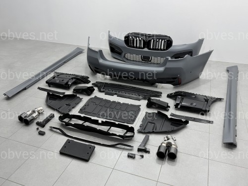 Комплект обвеса M5 F90 LCI BMW 5 series G30 2020+ (передний / задний бампер, пороги, насадки на труби, жалюзи, ноздри) Комплект обвеса M5 F90 LCI BMW 5 series G30 2020+ (передний / задний бампер, пороги, насадки на труби, жалюзи, ноздри)