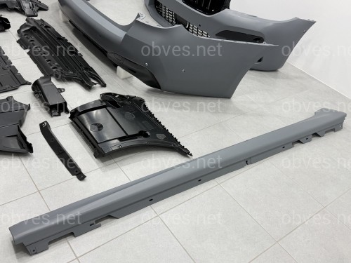 Комплект обвеса M5 F90 LCI BMW 5 series G30 2020+ (передний / задний бампер, пороги, насадки на труби, жалюзи, ноздри) Комплект обвеса M5 F90 LCI BMW 5 series G30 2020+ (передний / задний бампер, пороги, насадки на труби, жалюзи, ноздри)