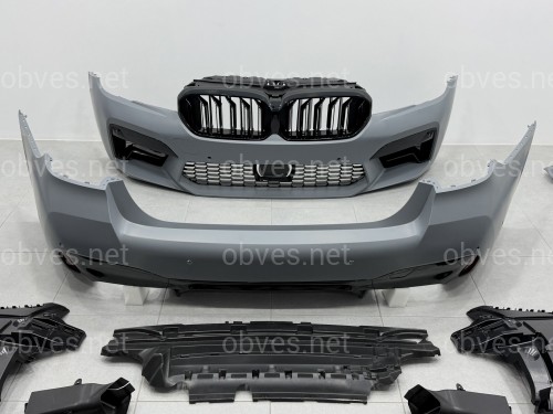 Комплект обвеса M5 F90 LCI BMW 5 series G30 2020+ (передний / задний бампер, пороги, насадки на труби, жалюзи, ноздри) Комплект обвеса M5 F90 LCI BMW 5 series G30 2020+ (передний / задний бампер, пороги, насадки на труби, жалюзи, ноздри)