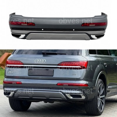 Бампер задний в сборе S-Line для Audi Q7 4M 2020-2024 Бампер задний в сборе S-Line для Audi Q7 4M 2020-2024