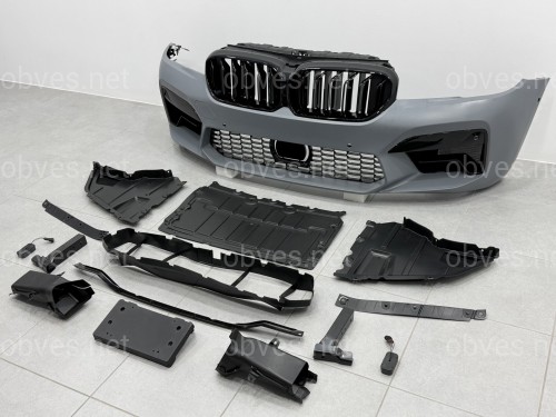 Комплект обвеса M5 F90 LCI BMW 5 series G30 2020+ (передний / задний бампер, пороги, насадки на труби, жалюзи, ноздри) Комплект обвеса M5 F90 LCI BMW 5 series G30 2020+ (передний / задний бампер, пороги, насадки на труби, жалюзи, ноздри)