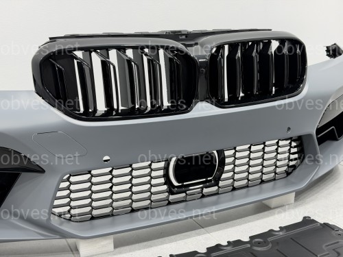 Комплект рестайлинга передней части в стиле M5 LCI 2020+ для BMW 5 series G30 G31 2016-2020 с фарами BMW LED Комплект рестайлинга передней части в стиле M5 LCI 2020+ для BMW 5 series G30 G31 2016-2020 с фарами BMW LED