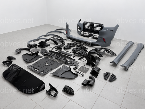 Комплект обвеса X5M F95 BMW для G05 2023-2025 (бампера в сборе, пороги, арки, ноздри, корпуса зеркал, жабры, спойлер)