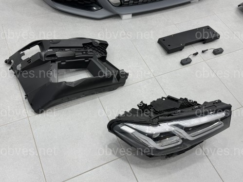 Комплект рестайлинга передней части M paket LCI 2020+ для BMW 5 series G30 G31 2016-2020 с фарами BMW LED