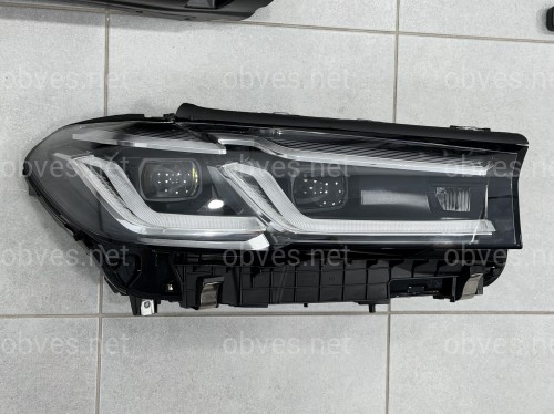 Комплект рестайлинга передней части M paket LCI 2020+ для BMW 5 series G30 G31 2016-2020 с фарами BMW LED