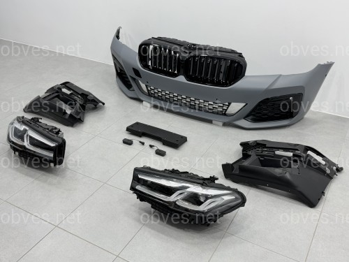 Комплект рестайлинга передней части M paket LCI 2020+ для BMW 5 series G30 G31 2016-2020 с фарами BMW LED