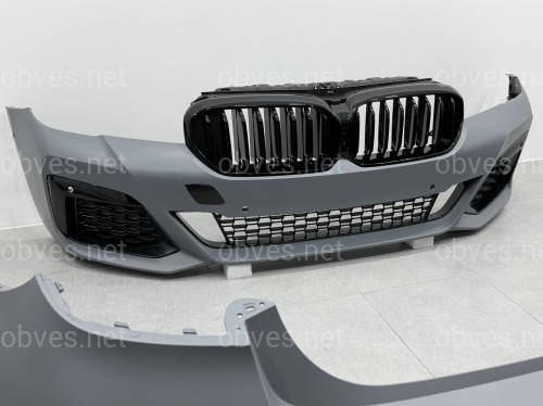 Комплект обвеса рестайлинг M paket LCI 2020+ для BMW 5 series G30 2016-2020 с фарами Shadow Line