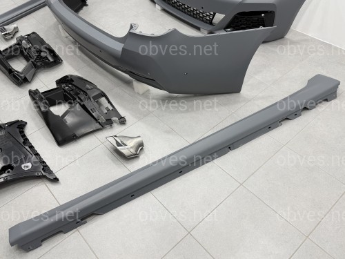 Комплект обвеса рестайлинг M paket LCI 2020+ для BMW 5 series G30 2016-2020 с фарами Shadow Line