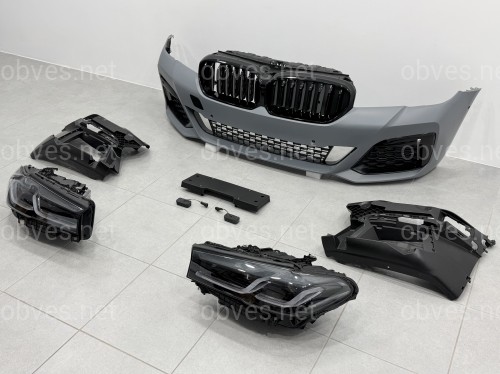 Комплект обвеса рестайлинг M paket LCI 2020+ для BMW 5 series G30 2016-2020 с фарами Shadow Line