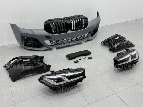 Комплект обвеса рестайлинг M paket LCI 2020+ для BMW 5 series G30 2016-2020 с фарами BMW LED Комплект обвеса рестайлинг M paket LCI 2020+ для BMW 5 series G30 2016-2020 с фарами BMW LED