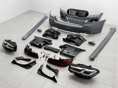 Комплект обвеса рестайлинг M paket LCI 2020+ для BMW 5 series G30 2016-2020 с фарами BMW LED Комплект обвеса рестайлинг M paket LCI 2020+ для BMW 5 series G30 2016-2020 с фарами BMW LED