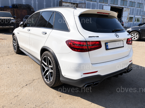 Задний бампер с трубами AMG GLC63 Mercedes-Benz GLC class X253 2016-2020