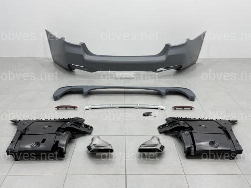Комплект обвеса M paket LCI BMW 5 series G30 2020+ (передний / задний бампер, пороги, насадки на труби, жалюзи, ноздри)
