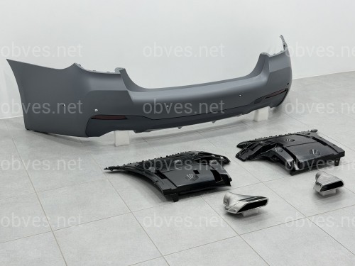 Комплект обвеса M paket LCI BMW 5 series G30 2020+ (передний / задний бампер, пороги, насадки на труби, жалюзи, ноздри)