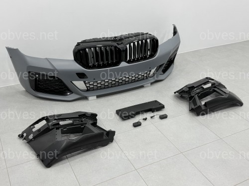 Комплект обвеса M paket LCI BMW 5 series G30 2020+ (передний / задний бампер, пороги, насадки на труби, жалюзи, ноздри)