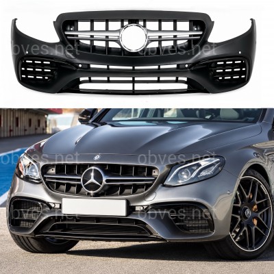 Передний бампер в сборе AMG E63 стиль Mercedes E-Class W213 2016-2020 Передний бампер в сборе AMG E63 стиль Mercedes E-Class W213 2016-2020