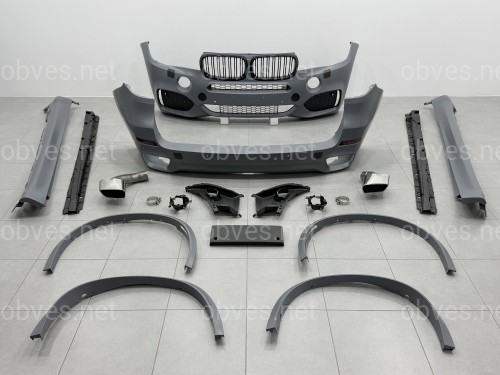 Комплект обвеса M-Tech для BMW X5 F15 (передний / задний бампер, пороги, арки,трубы)