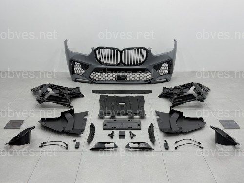 Передний бампер X5M F95 с решеткой для BMW G05 2018-2022 Передний бампер X5M F95 с решеткой для BMW G05 2018-2022