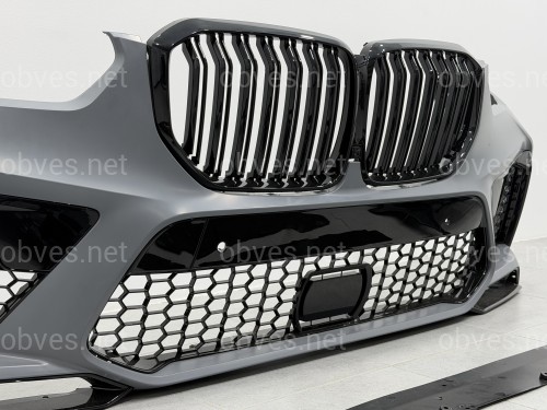 Передний бампер X5M F95 с решеткой для BMW G05 2018-2022 Передний бампер X5M F95 с решеткой для BMW G05 2018-2022