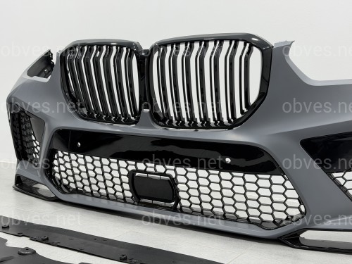 Передний бампер X5M F95 с решеткой для BMW G05 2018-2022 Передний бампер X5M F95 с решеткой для BMW G05 2018-2022