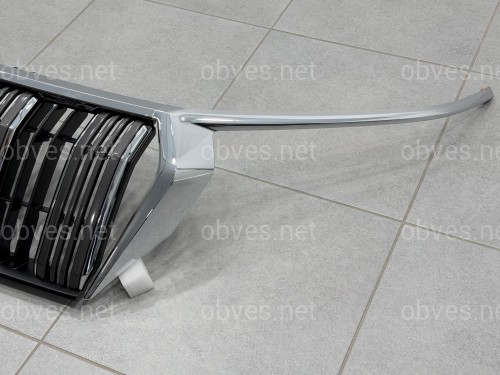Решетка радиатора с ресницами Toyota Land Cruiser Prado 150 2018-2022