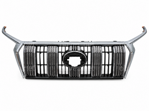 Решетка радиатора с ресницами Toyota Land Cruiser Prado 150 2018-2022