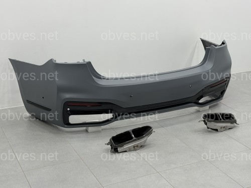 Бампер задний с насадками M760 BLACK для BMW 7 series G12 2019-2022