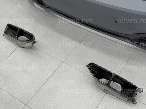Бампер задний с насадками M760 BLACK для BMW 7 series G12 2019-2022
