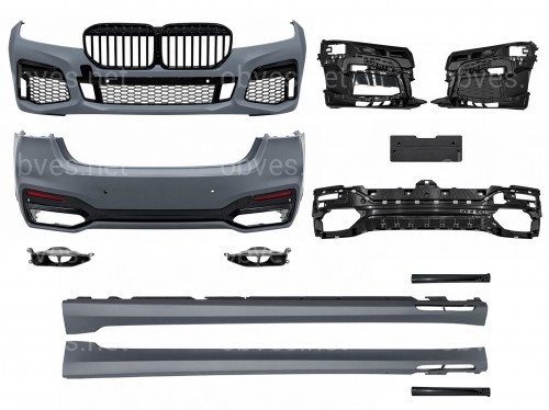 Комплект обвеса с решеткой M760 BLACK для BMW 7 series G12 2019-2022 Комплект обвеса с решеткой M760 BLACK для BMW 7 series G12 2019-2022