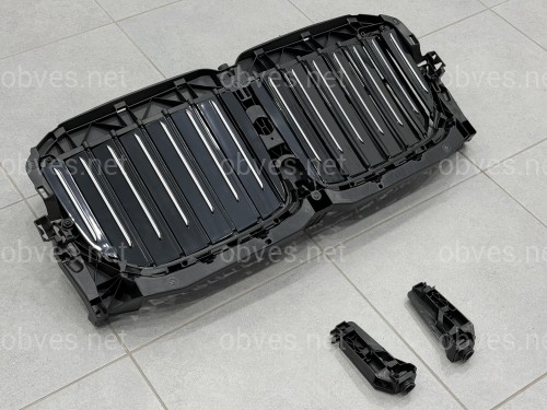 Центральные жалюзи с моторчиком СЕРЫЕ 51749465366 для BMW X7 G07 2019-2022