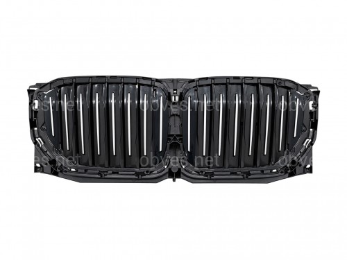 Центральные жалюзи с моторчиком СЕРЫЕ 51749465527 для BMW X5 G05 2019-2022