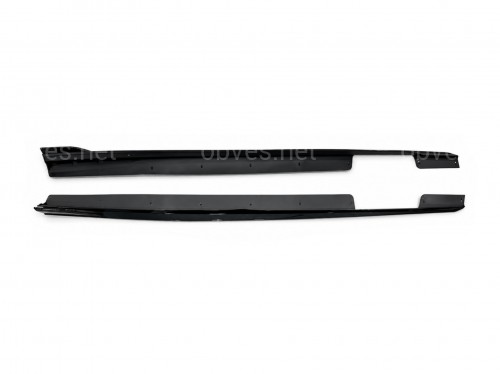 Лезвия под пороги длинные M Paket BMW X6 G06 F96 2019-2026 2шт черный глянец Лезвия под пороги длинные M Paket BMW X6 G06 F96 2019-2026 2шт черный глянец