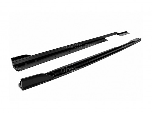 Лезвия под пороги длинные M Paket BMW X6 G06 F96 2019-2026 2шт черный глянец Лезвия под пороги длинные M Paket BMW X6 G06 F96 2019-2026 2шт черный глянец