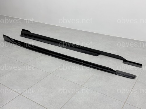 Лезвия под пороги длинные M Paket BMW X6 G06 F96 2019-2026 2шт черный глянец Лезвия под пороги длинные M Paket BMW X6 G06 F96 2019-2026 2шт черный глянец
