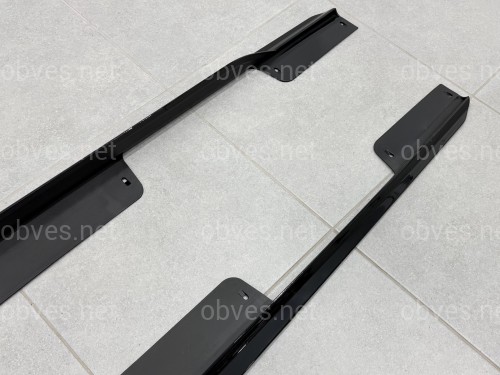 Лезвия под пороги длинные M Paket BMW X6 G06 F96 2019-2026 2шт черный глянец Лезвия под пороги длинные M Paket BMW X6 G06 F96 2019-2026 2шт черный глянец