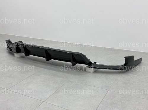 Диффузор с лезвиями заднего бампера M Paket LCI для BMW X6 G06 2019-2026, цвет черный глянец Диффузор с лезвиями заднего бампера M Paket LCI для BMW X6 G06 2019-2026, цвет черный глянец