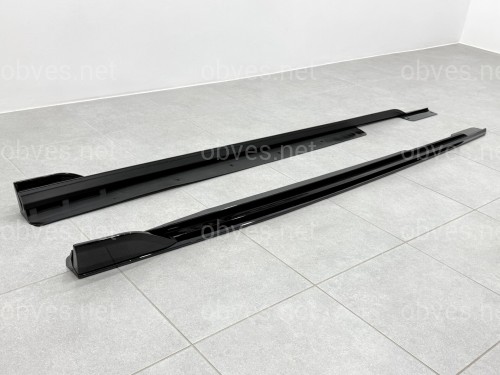 Лезвия под пороги длинные M Paket BMW X6 G06 F96 2019-2026 2шт черный глянец Лезвия под пороги длинные M Paket BMW X6 G06 F96 2019-2026 2шт черный глянец