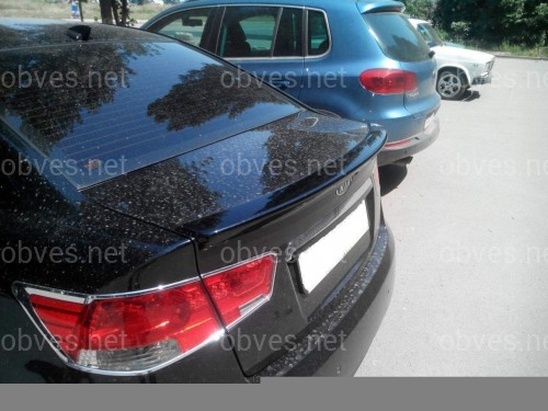 Спойлер лип на багажник Kia Cerato 2009-2013 ABS пластик