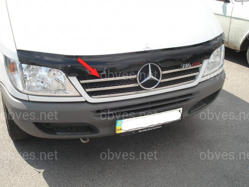 Хром накладки на решетку радиатора Mercedes-Benz Sprinter W901 2003-2006