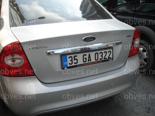 Хром накладка на планку багажника Ford Focus Sd 2005-2010 (нержавеющая сталь)