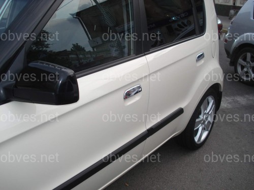 Накладки на ручки Kia Soul 2007-2011 плоские ручки (нержавеющая сталь)