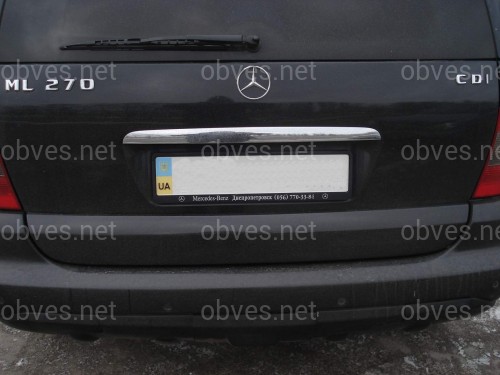 Хром накладка на планку багажника Mercedes-Benz W163 ML 1998-2005 (нержавеющая сталь)