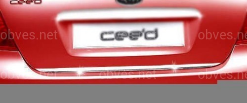 Хром накладка нижней кромки багажника Kia Ceed 2010-2012 (нержавеющая сталь) Хром накладка нижней кромки багажника Kia Ceed 2010-2012 (нержавеющая сталь)